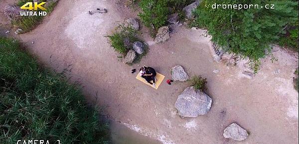  Nude beach sex, voyeurs video taken by a drone